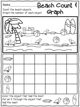 kindergarten morning work no prep summer june worksheets by renee dooly