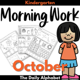 Kindergarten Morning Work October