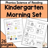 Kindergarten Morning Work Print and Digital Phonics Scienc