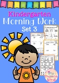 Kindergarten Morning Work (Set 3)