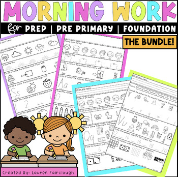Preview of Kindergarten Morning Work - THE BUNDLE