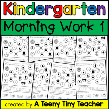 Preview of Kindergarten Morning Work Part 1