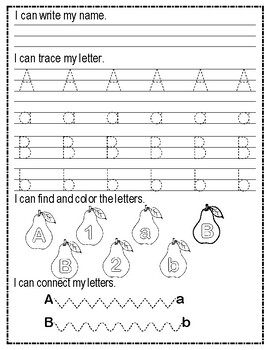 Kindergarten Morning Work Worksheets by Family 2 Family Learning Resources
