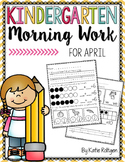 Kindergarten Morning Work for April