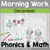 Kindergarten Morning Work for December