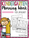 Kindergarten Morning Work for January