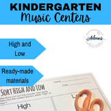 Kindergarten Music Centers/ Stations - High and Low