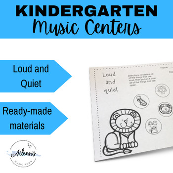 Preview of Kindergarten Music Centers/ Stations - Loud and Quiet