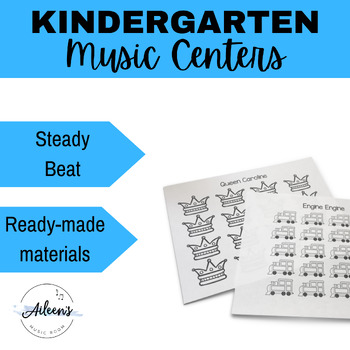 Preview of Kindergarten Music Centers/ Stations - Steady Beat