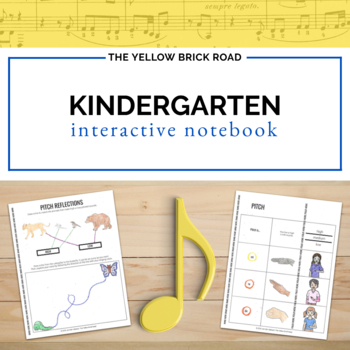 Preview of Kindergarten Music Interactive Notebook - Kindergarten INB - music lessons