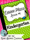 Elementary Music Lesson Plan: Kindergarten Music Lesson Pl