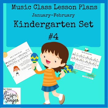 Preview of Kindergarten Music Lesson Plan Set #4