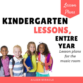 Preview of Kindergarten Music Lesson Plans, Entire Year {Bundle}