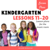 Music Lesson Plans for Kindergarten, Second Quarter