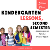 Music Lesson Plans for Kindergarten, Second Semester