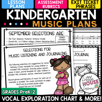 Preview of Kindergarten Music Plans