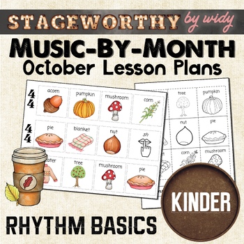 Preview of Kindergarten Music Rhythm Activities - October Lesson Plans for Music