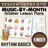 Kindergarten Music Rhythm Activities - October Lesson Plan