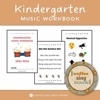Preview of Kindergarten Music Workbook