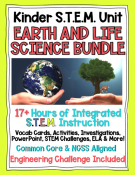 Preview of Kindergarten NGSS Life + Earth Science STEM Curriculum + Engineering Challenges
