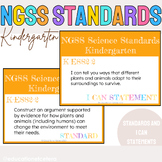Kindergarten NGSS Science Standards & I Can Statements