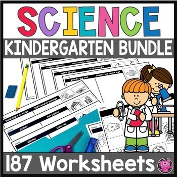 Preview of Kindergarten Next Generation Science - NGSS Science Worksheets Sort & Paste