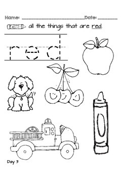 Kindergarten NO PREP Basics {Week 1} by Whooo Loves Kindergarten