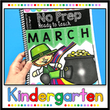 Kindergarten St. Patrick's Day Activities - March Math and Reading Worksheets