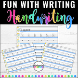 FUN with Writing Centers ABC Alphabet Handwriting Letters 