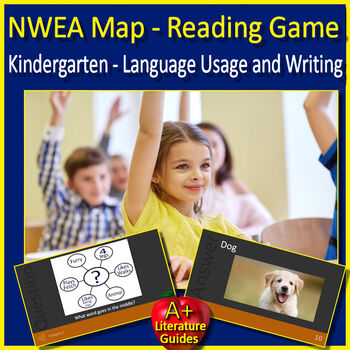 Preview of Kindergarten NWEA Map Reading Game - Language Usage and Writing Test Prep