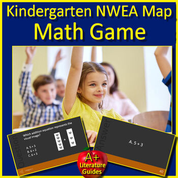 Preview of Kindergarten NWEA Map Math Game - Primary Math Test Prep