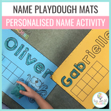 Kindergarten Name Activity Playdough Mats EDITABLE