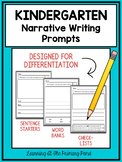 Kindergarten Narrative Writing Prompts For Differentiation