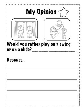 Kindergarten Narrative & Opinion Writing Journal Bundle & Anchor Chart ...