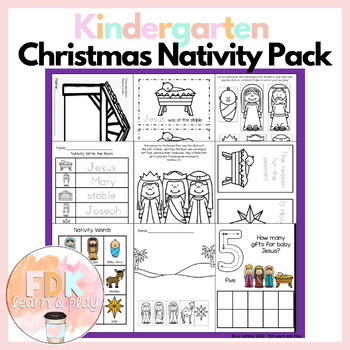 Kindergarten Nativity Pack by FDK Learn and Play | TPT