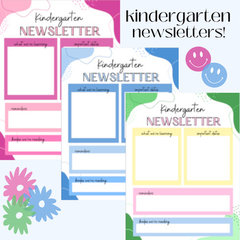 Preview of Kindergarten Newsletters!
