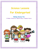Next Generation Science Kindergarten-Complete Year Lessons