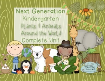 Preview of Kindergarten Next Generation Science Plants & Animals Complete Unit