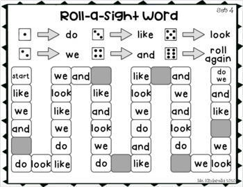 kindergarten sight words games