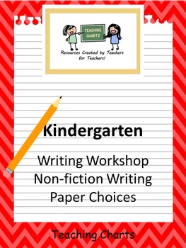 Preview of Kindergarten Non-Fiction Writing Paper (Lucy Calkins Inspired)