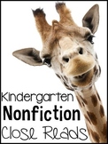 Kindergarten Nonfiction Close Reads {20 Weeks Included}