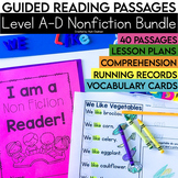 Kindergarten Nonfiction Guided Reading Passages | Level A-