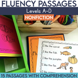Kindergarten Nonfiction Reading Fluency Passages | Level A
