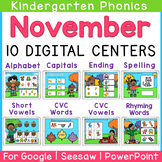 Kindergarten November Digital Phonics Centers | Google | S