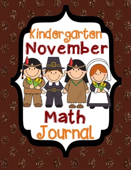 Preview of Kindergarten November Math Journal - Common Core