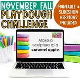 Kindergarten November Playdough Challenges