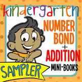 Kindergarten Number Bonds + Addition Mini-Books-- Freebie