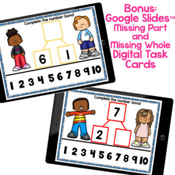 Kindergarten Number Bonds Worksheets to 10 by Melissa Moran | TpT