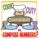 Kindergarten Number Chop - Cook, Cut & Compose Numbers 3 - 10!