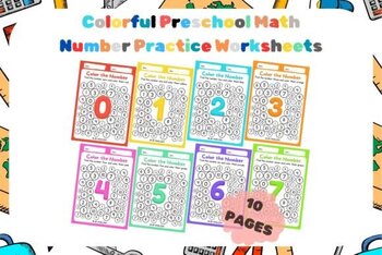 Preview of Kindergarten Number Math Activities